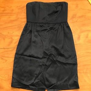 J.crew 100% silly Navy Blue strapless dress